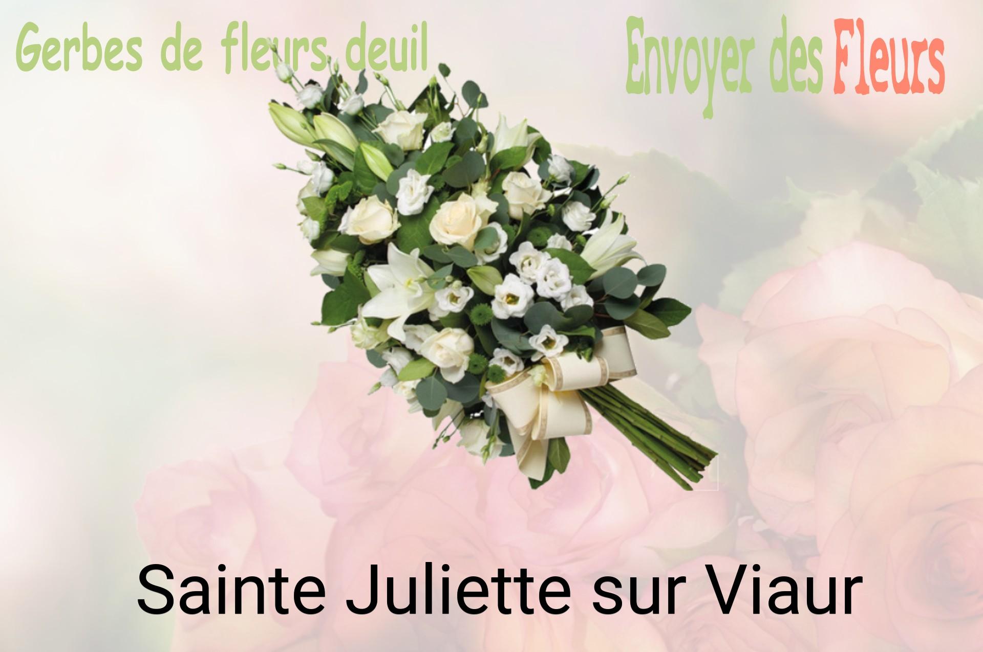 Gerbe de fleurs de deuil livrée à Sainte-Juliette-sur-Viaur